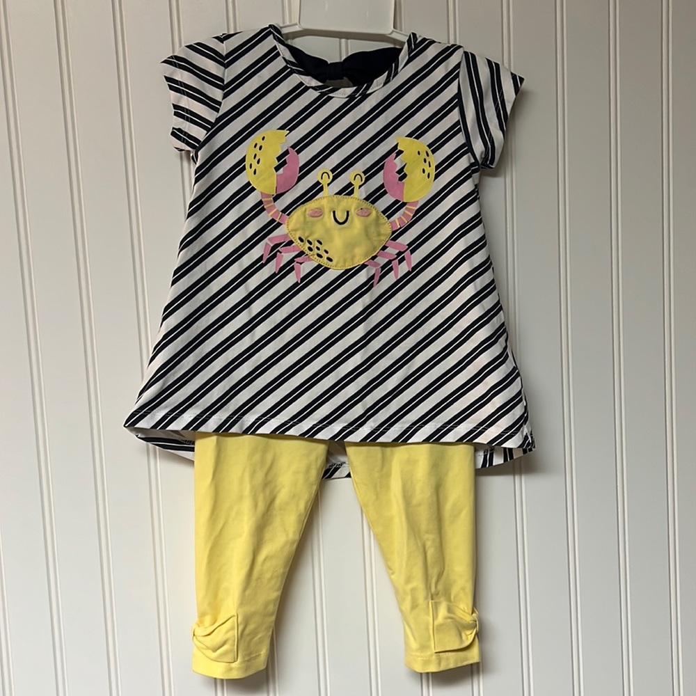 Tangerine Sky | Crab 2 Piece Set | 3T